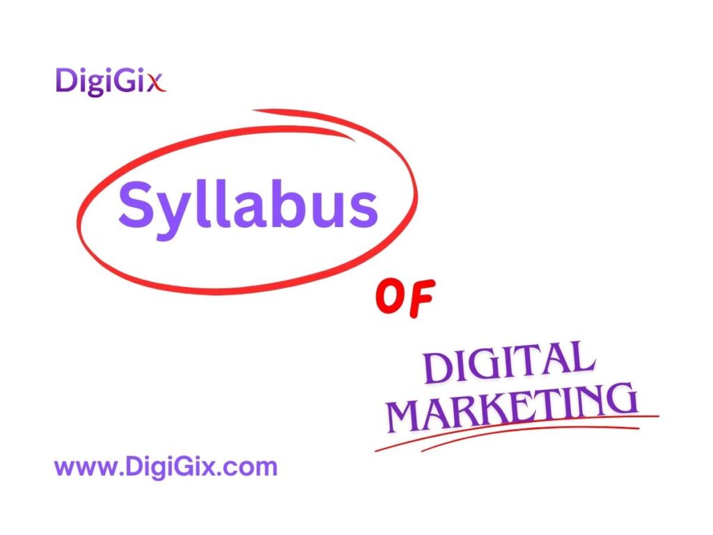 Digital Marketing Syllabus